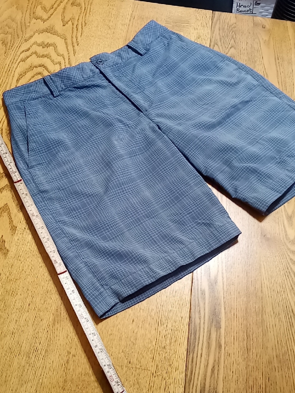 UNDER ARMOUR Mens Shorts 32 GRAY GREY PURPLE Preowned Used